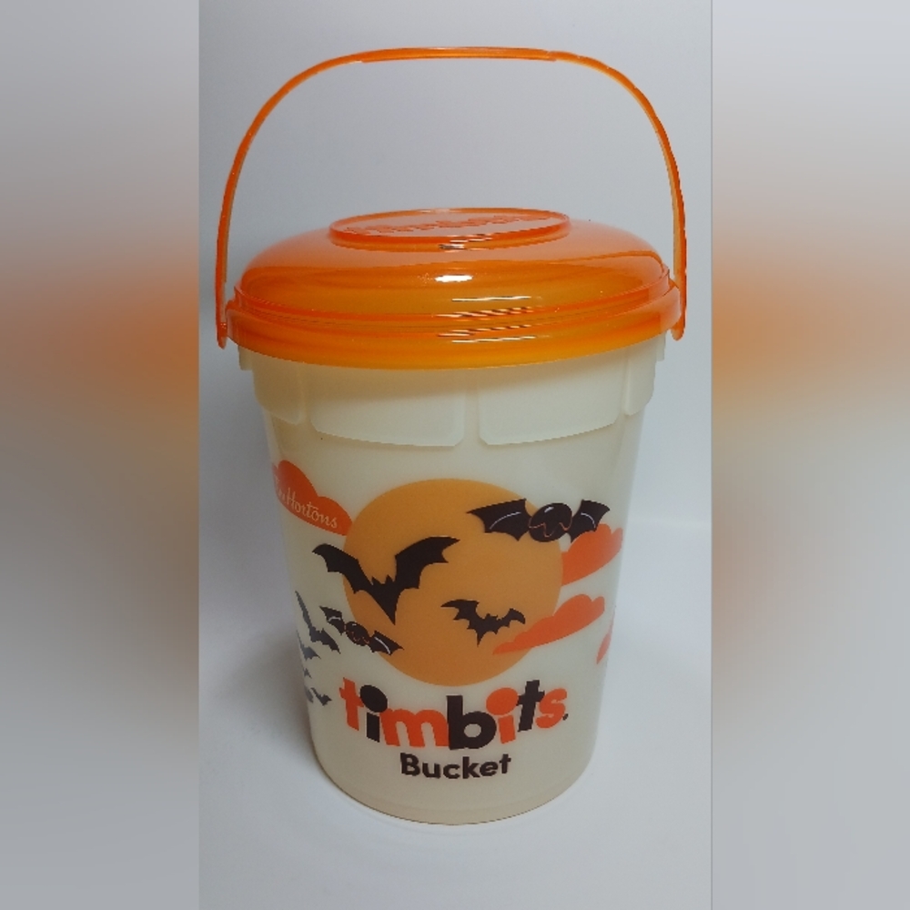 Tim Hortons Halloween Timbits Bucket Glow in the Dark 2023 Used Collectible